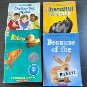 Set of 4.  Cynthia Lord paperback books